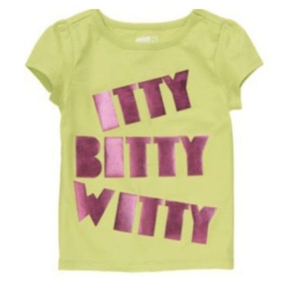 Crazy 8 “Itty Bitty Witty” Neon Tshirt size 3T